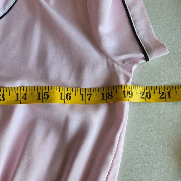 Victoria's Secret Pink Ruffle Romper Pijamas Size S Flirty Coquette Lounge Chic - Picture 8 of 9